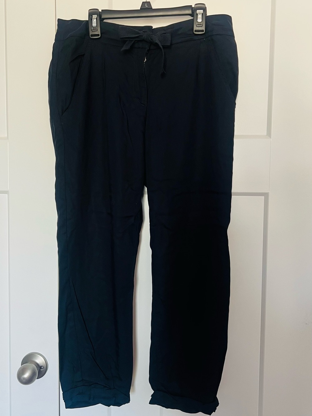 Max Jeans Black Drawstring Jogger Pants